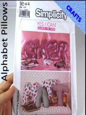 Vintage Simplicity 7545 | Alphabet Soft Sculpture - Pillow & Appliqué Pattern
